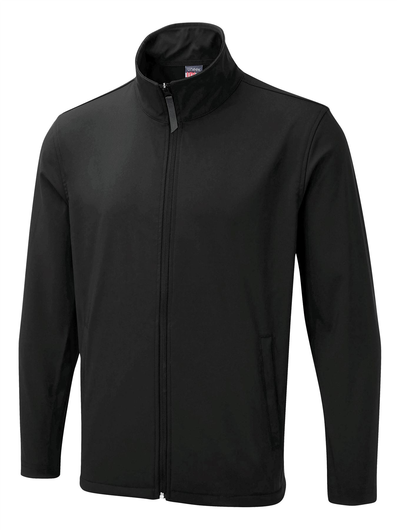 Uneek UX Soft Shell Jacket, Unisex, Black, 3XL