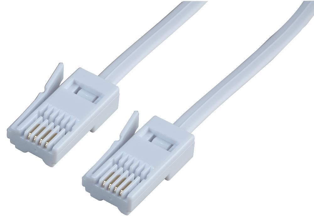 PRO SIGNAL - Teileadróir Teileafóin 3m Bán Plóg BT431A go BT431A