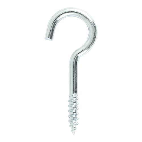 Timco Zinc-Plated Screw Hooks, 100mm, 2-Pack
