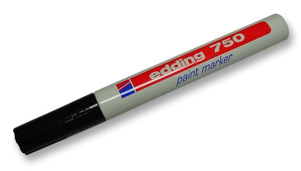 EDDING - Lackmarker mit Mittelbreiter Rundspitze - Schwarz