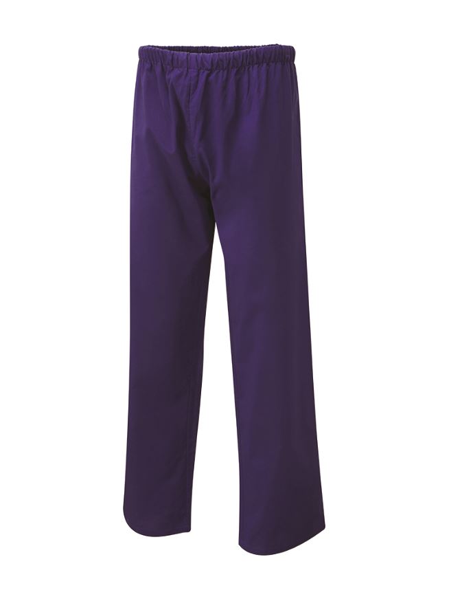 Uneek Unisex Scrub Trousers - Royal, Size M, 65% Polyester 35% Cotton