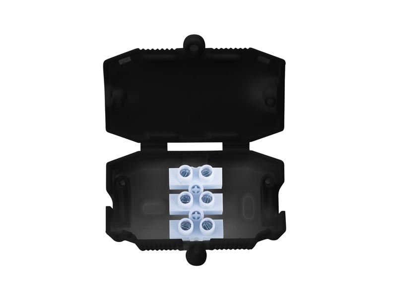 Dencon - Boîtier de connexion 3 pôles 10A, Noir