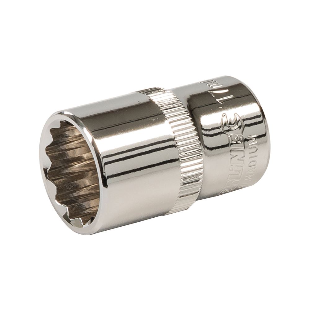 Silverline Douille 12 pans 17mm pour clé 1/2'' (chrome vanadium)
