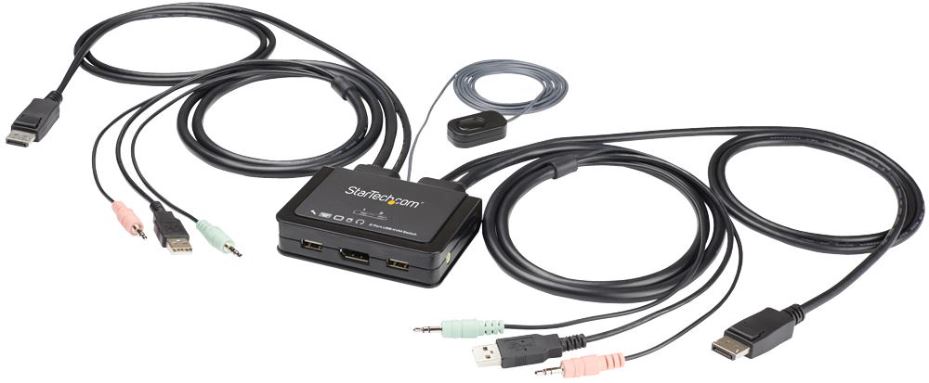 STARTECH 2-Portový 4K DisplayPort & USB KVM přepínač