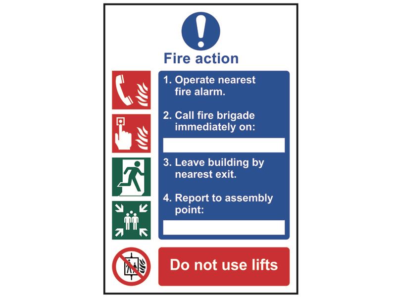 SCAN Brandschutz-Hinweisschild Stil 1, PVC 200 x 300mm