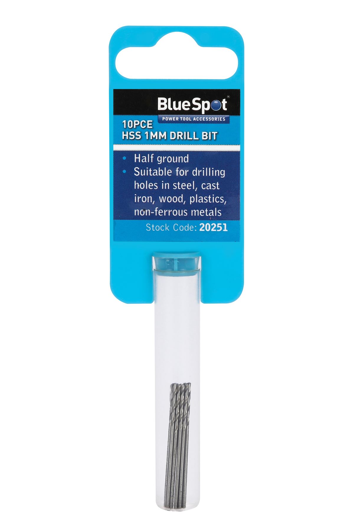 Blue Spot Tools - Set Gerudi HSS 1mm 10 Keping