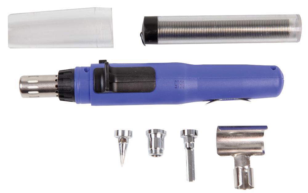 Kit de Ferro de Soldar a Gás DURATOOL com 4 Pontas e Estanho