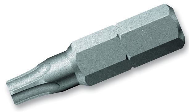 Wiha T15H Tamperproof Torx Bit, 25mm, ¼ Inch Hex Drive