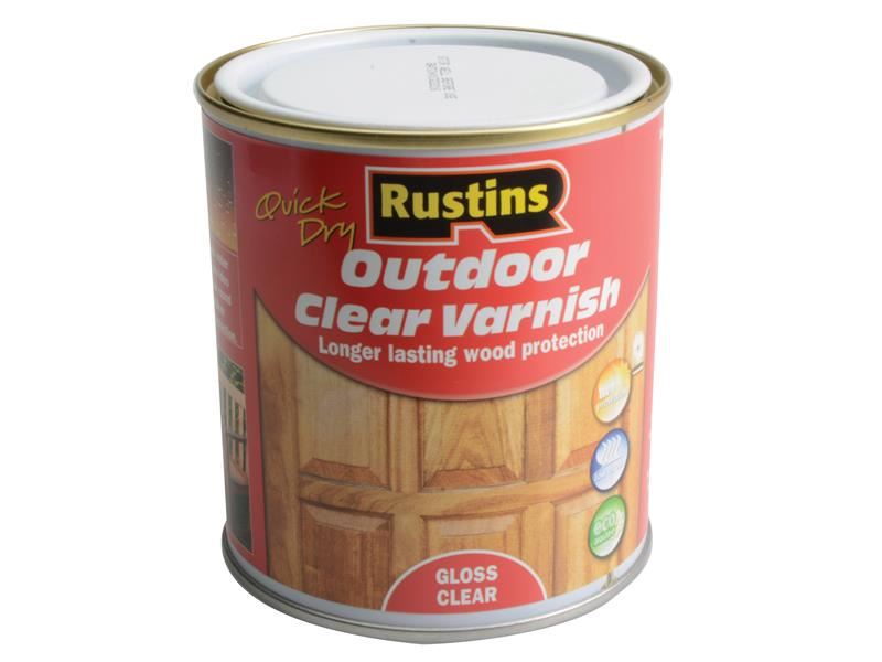 Rustins Exterior Clear Gloss Varnish, 500ml