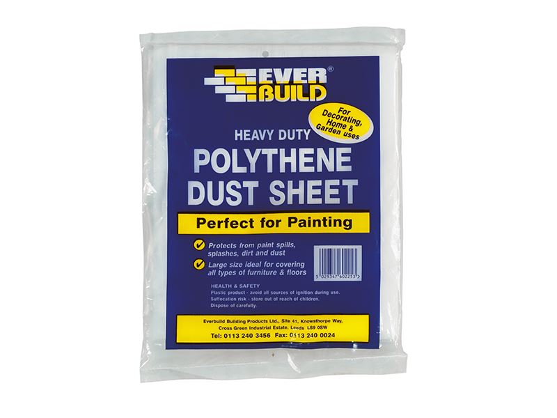 Everbuild Sika - Kain Pelindung Habuk Polietilena 3.6 x 2.7m