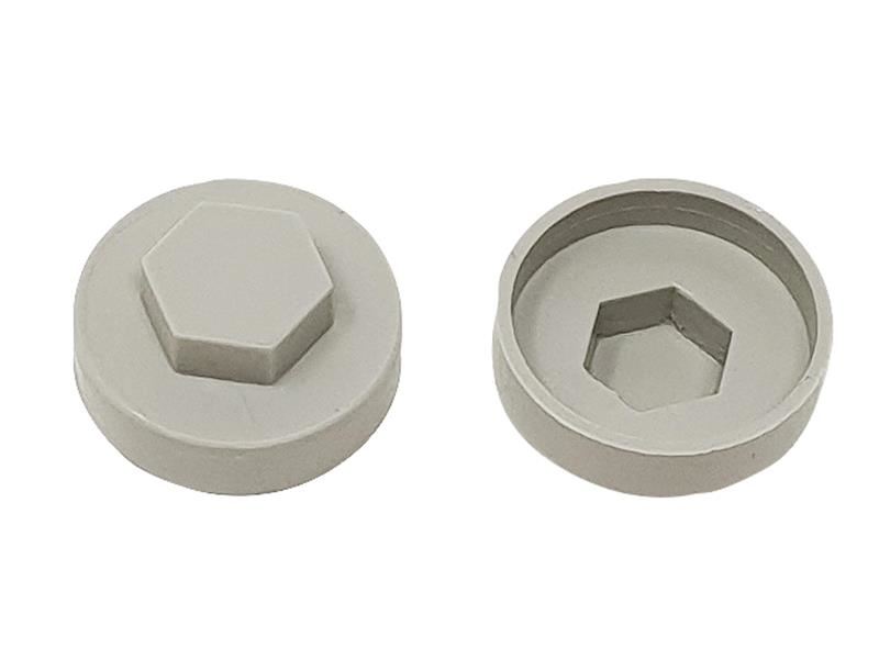 ForgeFix TechFast Cover Cap, Goosewing Grey, 19mm (Pack of 100)