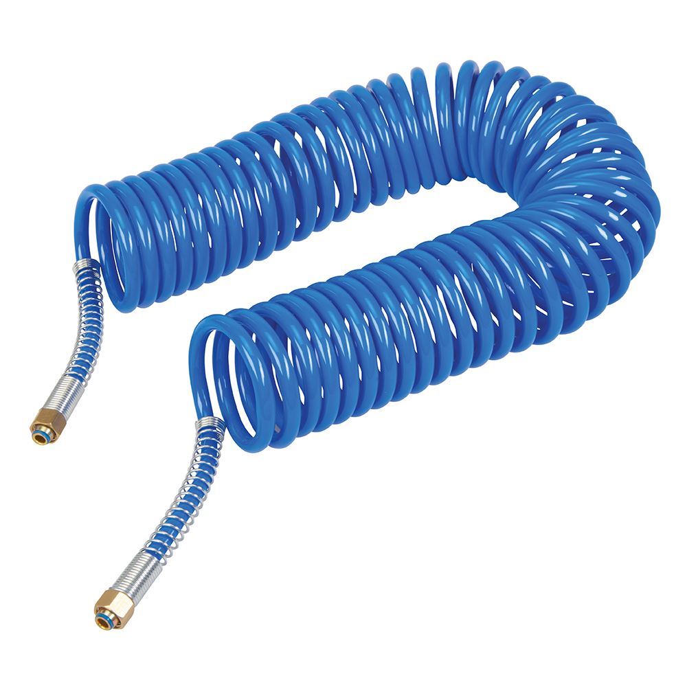Silverline צינור אוויר מגולגל 10 מטר עם חיבורי 1/4 בא.יפ