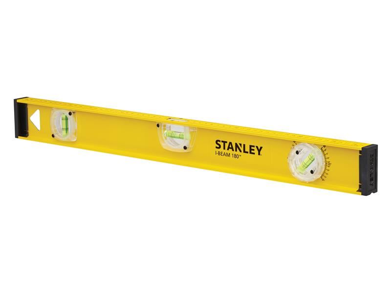 STANLEY® Nivel PRO-180 en Aluminio, con 3 Viales, 60cm
