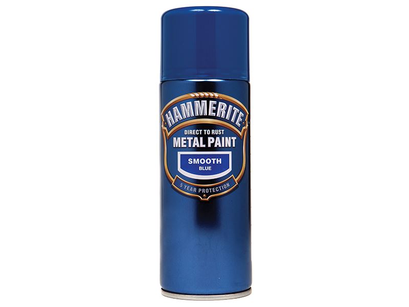 Hammerite - Cat Logam Direct to Rust Licin (Aerosol Biru 400ml)