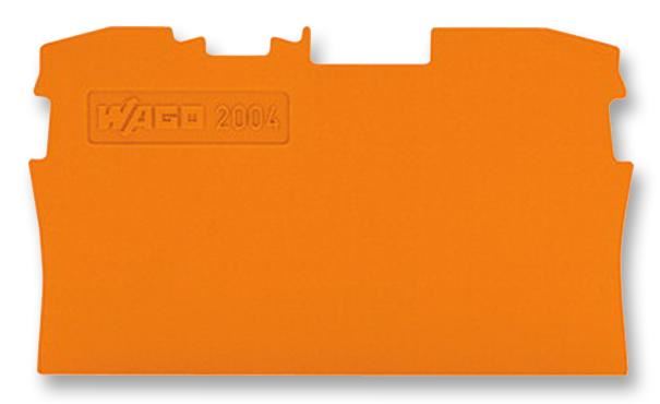 WAGO End Plate for 2-Way TOPJOB S Terminal Blocks, Orange