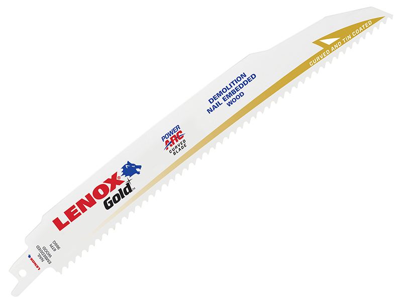 LENOX Gold Power Arc Λεπίδα Αποδόμησης, 229mm, 6 TPI, Συσκευασία 5 τεμαχίων