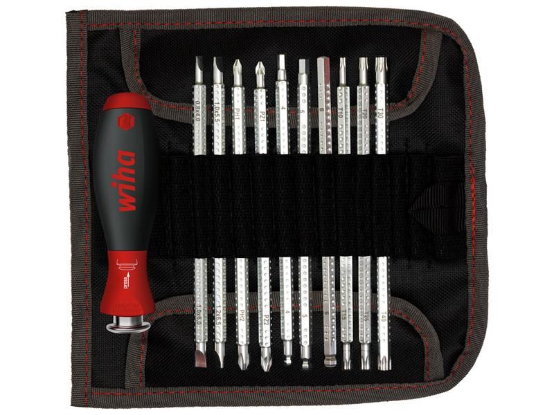 Wiha SYSTEM 6 SoftFinish Interchangeable Screwdriver Set, 12-Piece