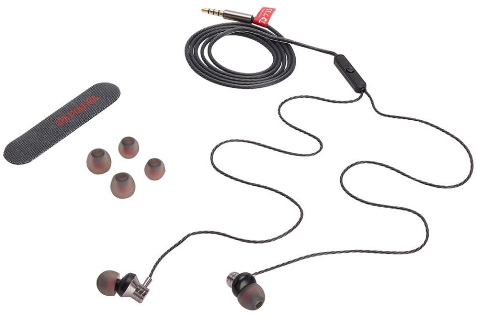 AIWA Compact Stereohoofdtelefoon met Microfoon & Bediening, Grijs