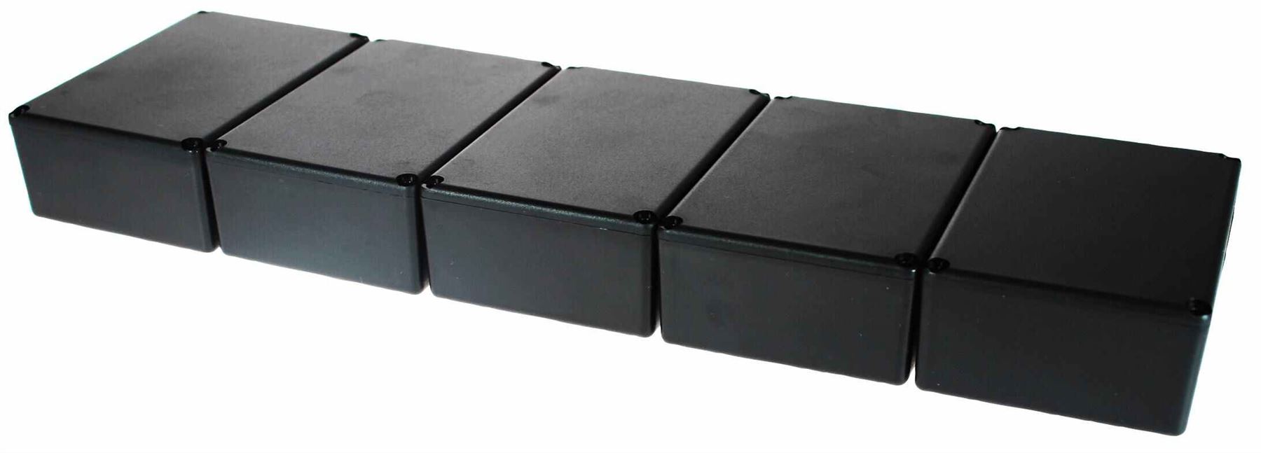 CAMDENBOSS - Kotak ABS Hitam dengan Penutup - 64x43x25mm (5 Pek)