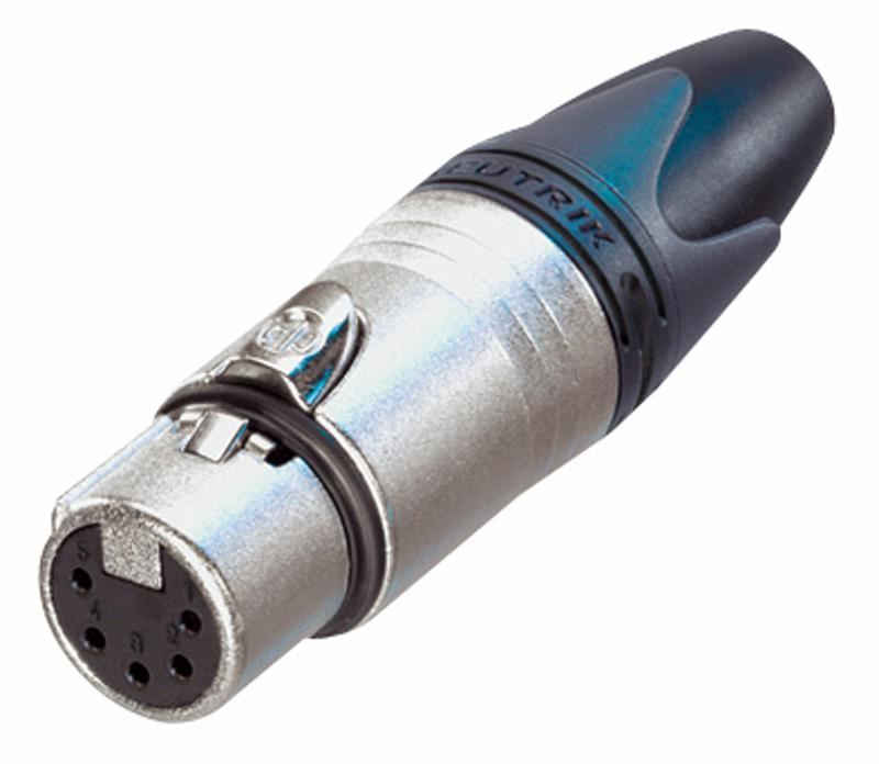 NEUTRIK NC5FXX Connettore XLR Femmina 5 Poli, Alloggiamento Nichelato