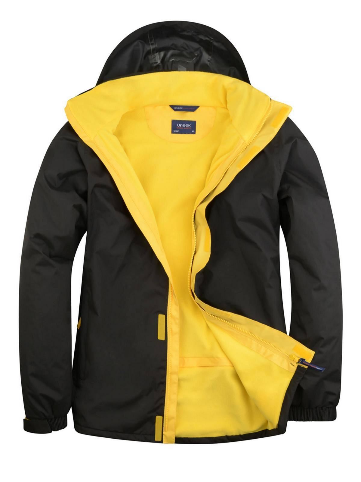 Uneek Unisex Deluxe Outdoor Jacket, Αδιάβροχο & Ανθεκτικό στον Άνεμο, 2XL