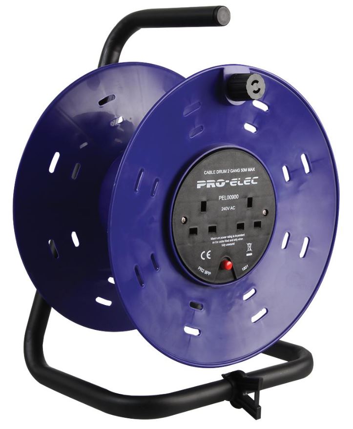 PRO ELEC Mollatore Cavi a 2 Prese in Plastica, 280mm