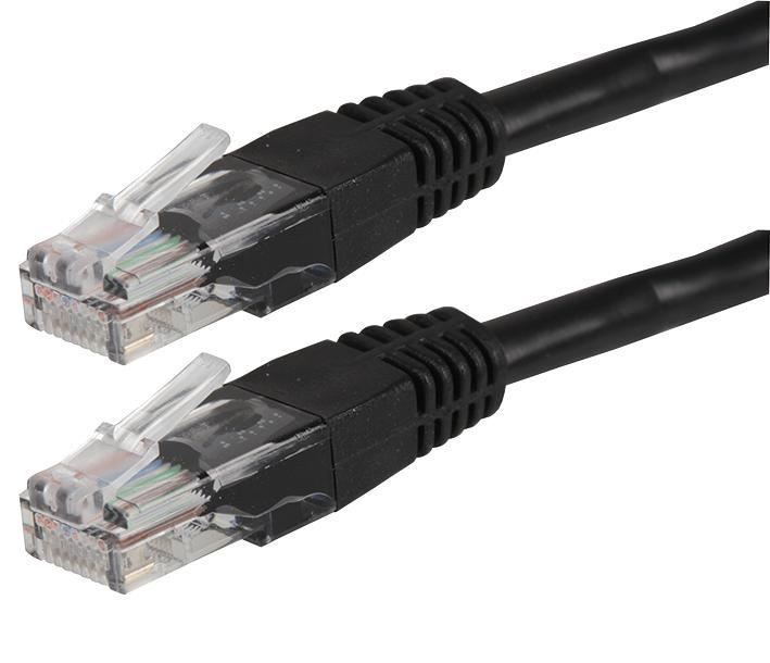 PRO SIGNAL Cat5e Ethernet Patch Lead, UTP, 1m Black