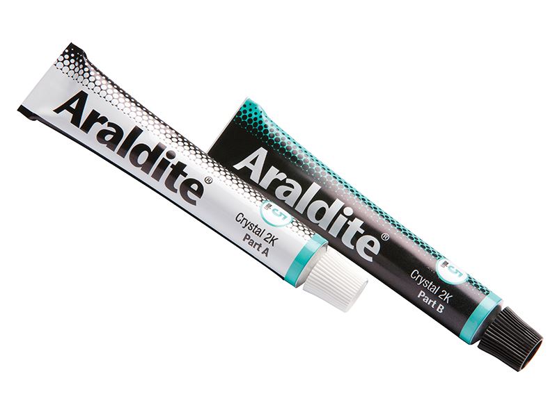 Araldite Crystal Epoxy Adhesive, 2 x 15ml Tubes