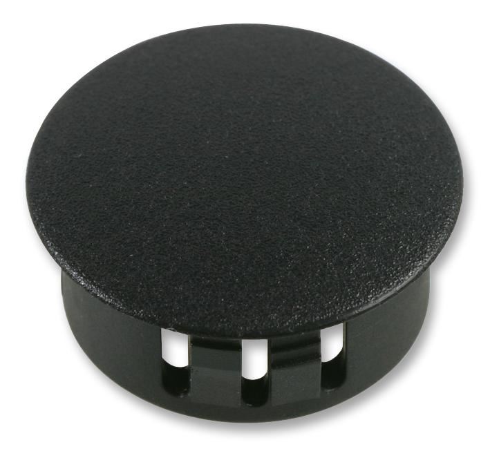 PRO POWER Zwarte Koepelvormige Afdekkappen, 25.4mm, Verpakking van 100 stuks
