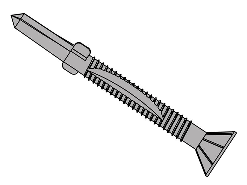 ForgeFix TechFast Timber to Steel Screws 5.5 x 120mm, Box of 50