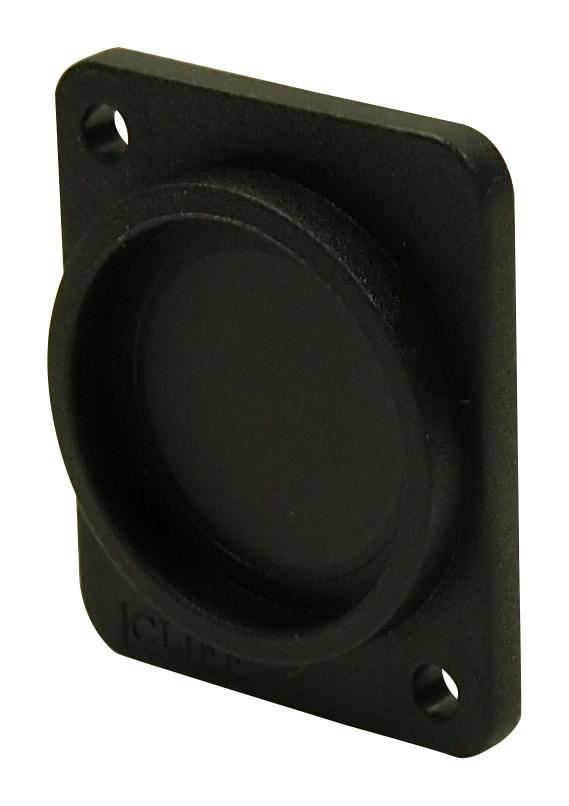 CLIFF ELECTRONIC COMPONENTS - 3mm schwarze Kunststoff-Einbauplatte mit glatten 