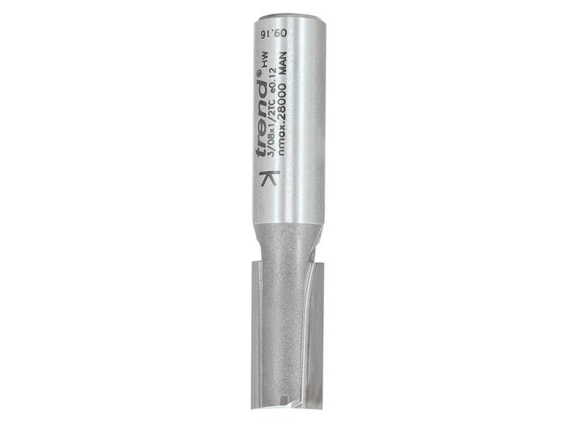 Trend 3/8 x 1/2 2フルート TCTカッター (12.7 x 25mm)