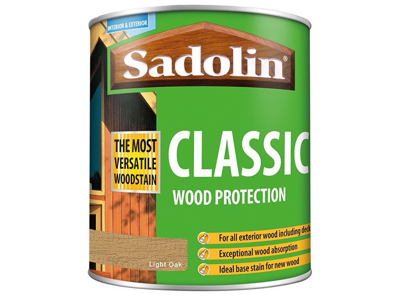 Sadolin - Pelindung Kayu Klasik Warna Oak Cerah 1 Liter