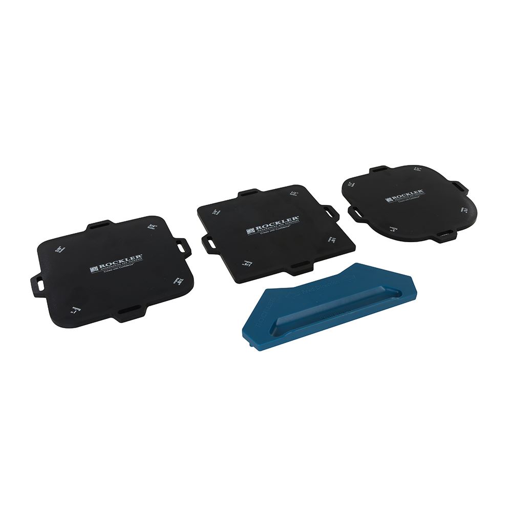 Rockler Plantillas para Fresar Esquinas Redondeadas – Juego de 4 (1/8 a 1 pulg)
