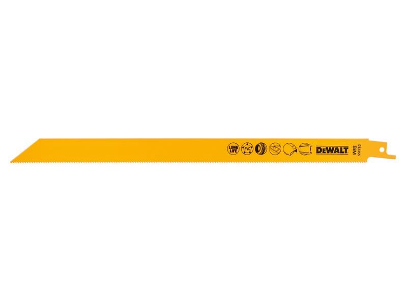 DeWalt Hoja de sierra alternativa bimetal, 305mm, pack de 5