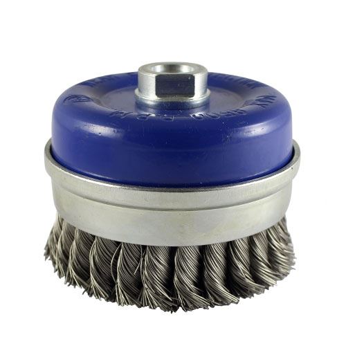 Timco Escova de Copo para Rebarbadora, 100mm, Aço Inoxidável