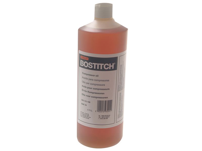 Bostitch ISO VG100 SAE 30 Compressorolie, 1 Liter