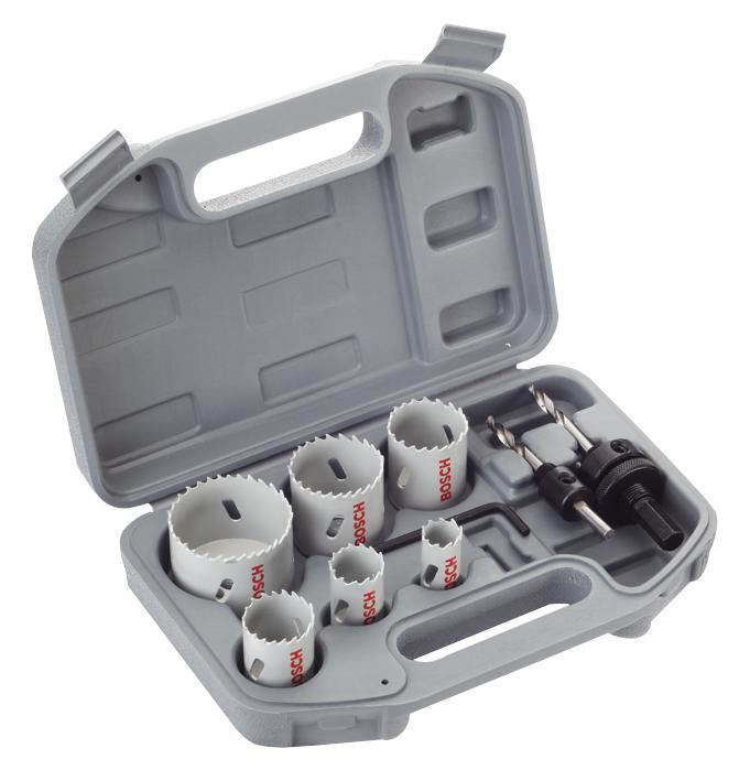 Bosch Professional Gatenzaagset 9-delig, Bimetaal, voor Elektriciens