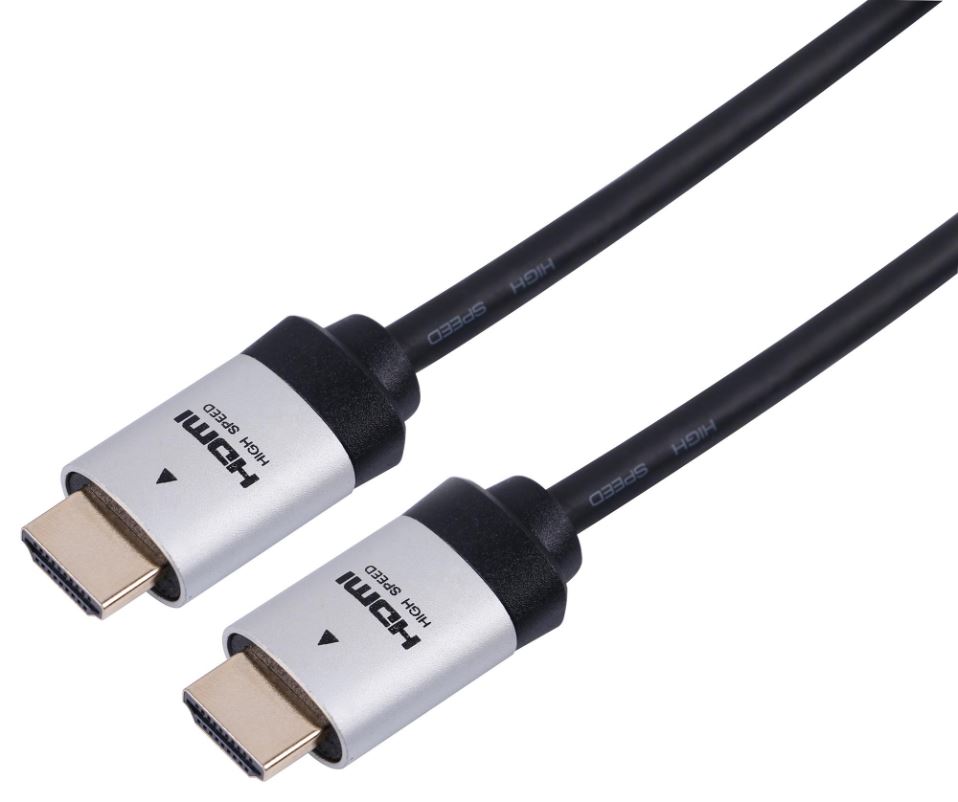 PRO SIGNAL - Ultra Highspeed 8K-zertifiziertes HDMI-Kabel, vergoldet, 0,5m, sil