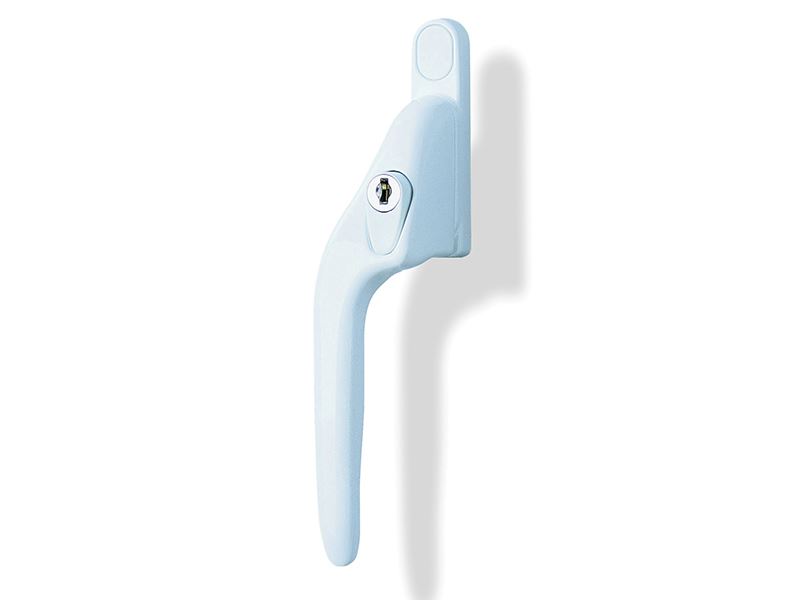 Yale White Offset Locking PVCu Window Handle, Left