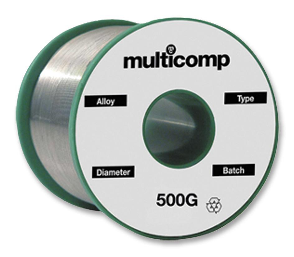 MULTICOMP Hilo de Estaño Sin Plomo, 0.7mm, 227°C, 500g