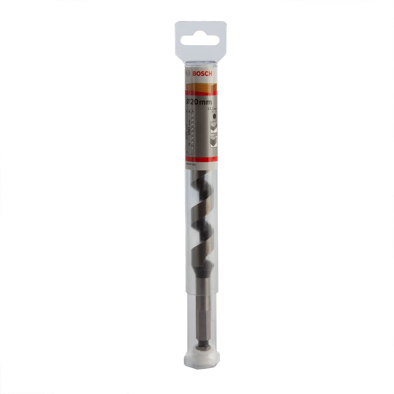 Bosch Auger Drill Bit with Hex Shank, 20 x 160 x 235mm