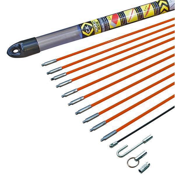 CK TOOLS MightyRod Σετ Μπαρών Καλωδίων, 10m, Επιχαλύβδωση Χάλυβα