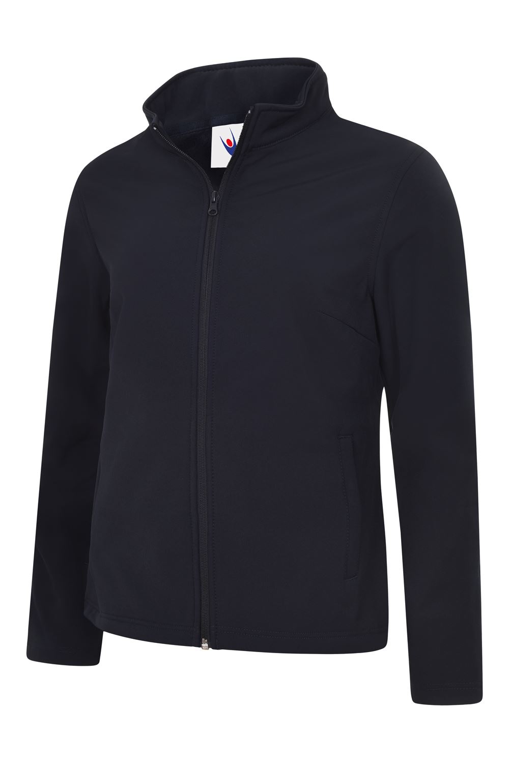 Uneek Unisex Full Zip Soft Shell Jacket, Navy, Size S