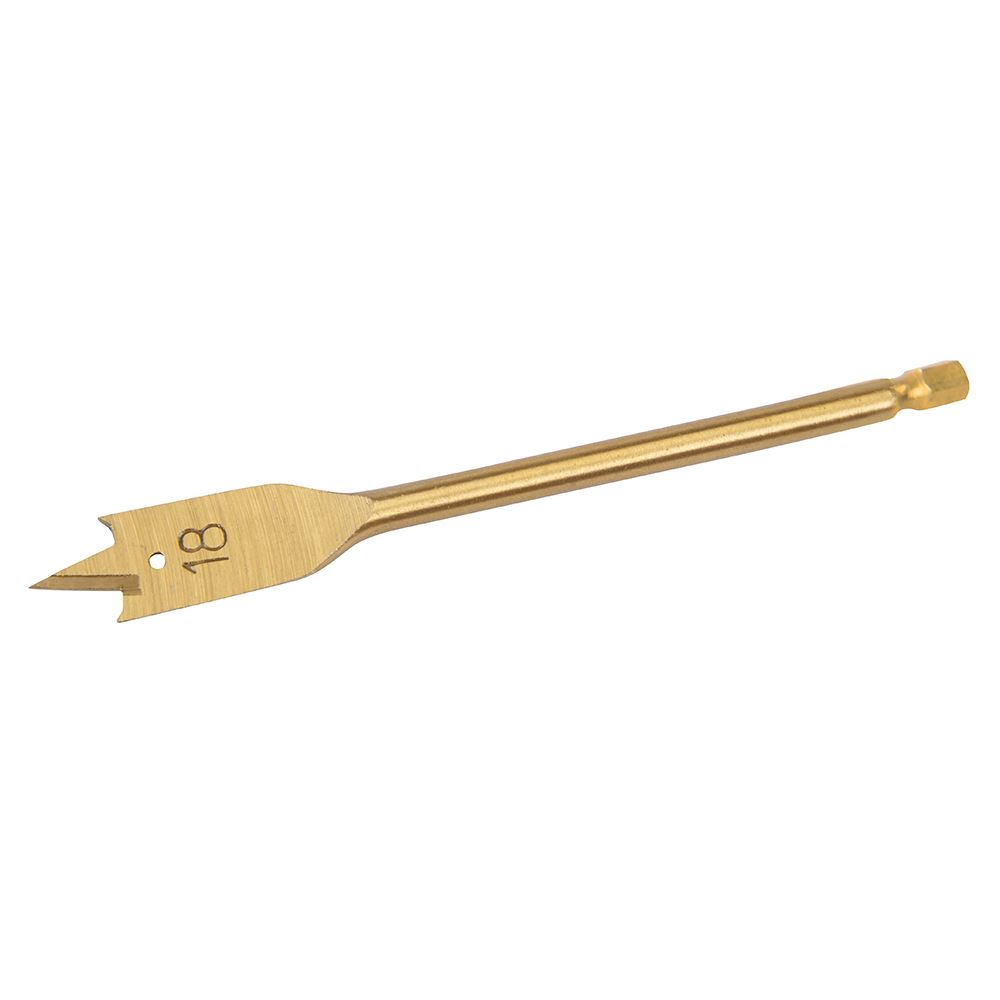 Silverline Titanium-Coated Flat Bit, 18mm