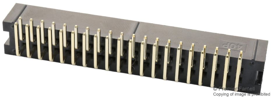 MULTICOMP PRO - Ceanntásc Pin 2.54mm, 2-Rá, 40-Slí, Cearnóg Cheart