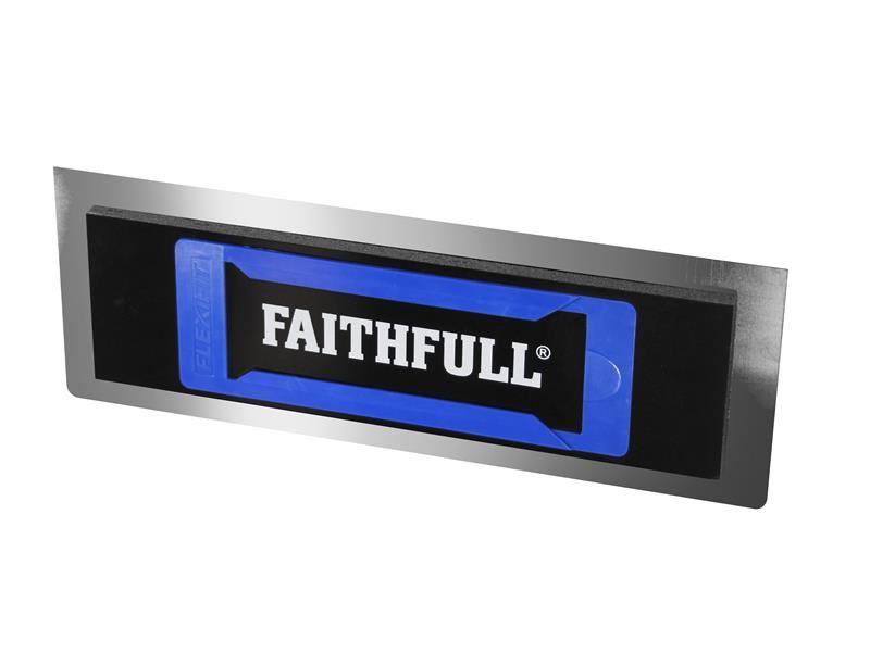 Faithfull Truelle Flexifit en Acier Inoxydable avec Rembourrage en Mousse, 35.5