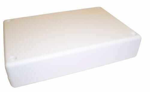 Multicomp ABS Opbergdoos met deksel, Wit, 178x122x55mm
