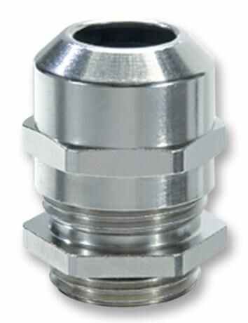 WISKA EMSKV M20 Brass Nickel Plated Cable Gland, 6-13mm, IP69/68