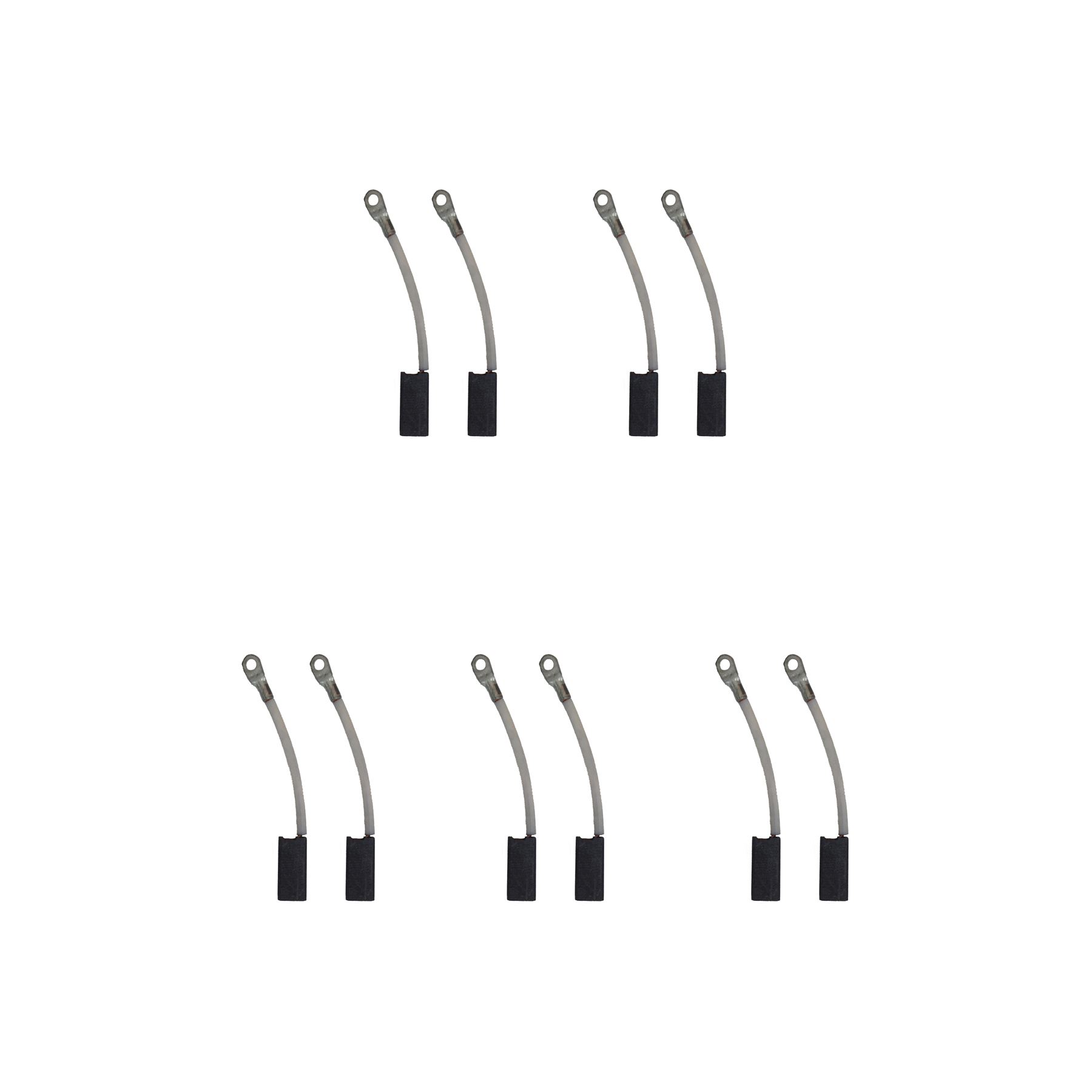 5 Sets of 2x Carbon Brushes for Black & Decker & Dewalt Drills (6x8x17mm)